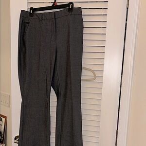 White House Black Market Gray Dress Pants Tailored Wool Blend